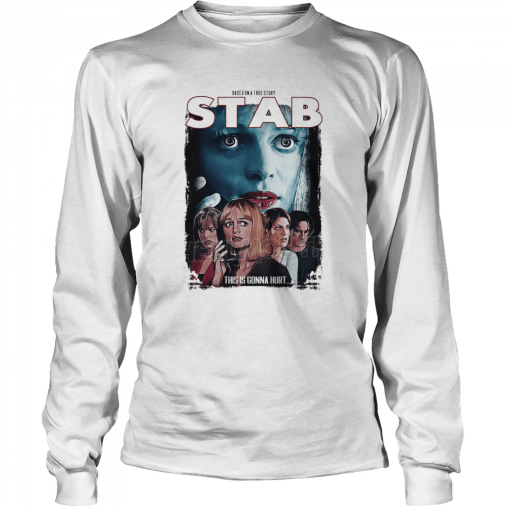 Stab Scream Movie Sidney Prescott Tori Spelling Halloween shirt Long Sleeved T-shirt