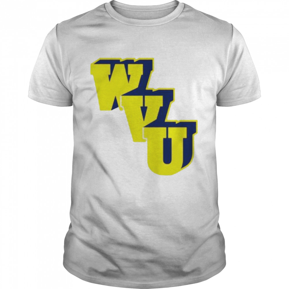 WVU Block Basketball Logo shirt
