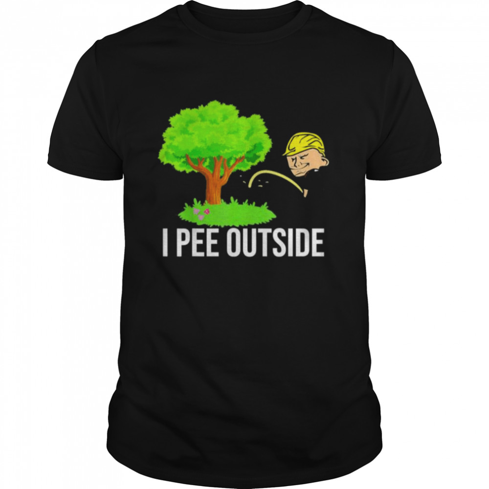 Trump I Pee Outside I Love Peeing Outside Camping Tee Shirt
