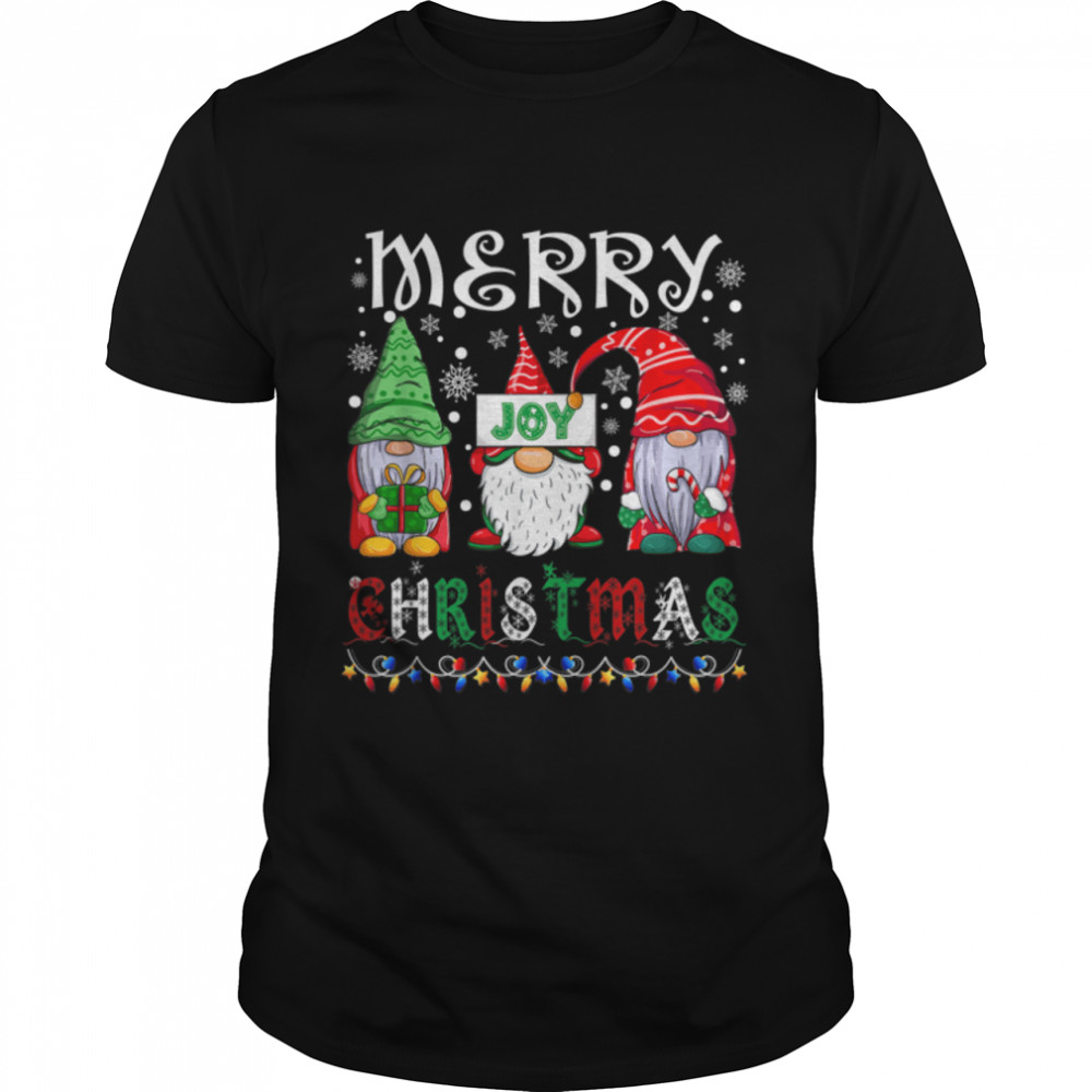 Merry Christmas Gnome Funny Family Xmas Boys Girls Kid T-Shirt B0BHJ7ZZ9T