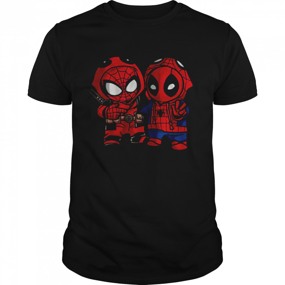 Spider man And Deadpool Cosplay Friends Unisex Spiderman Christmas T-Shirt  - Trend T Shirt Store Online