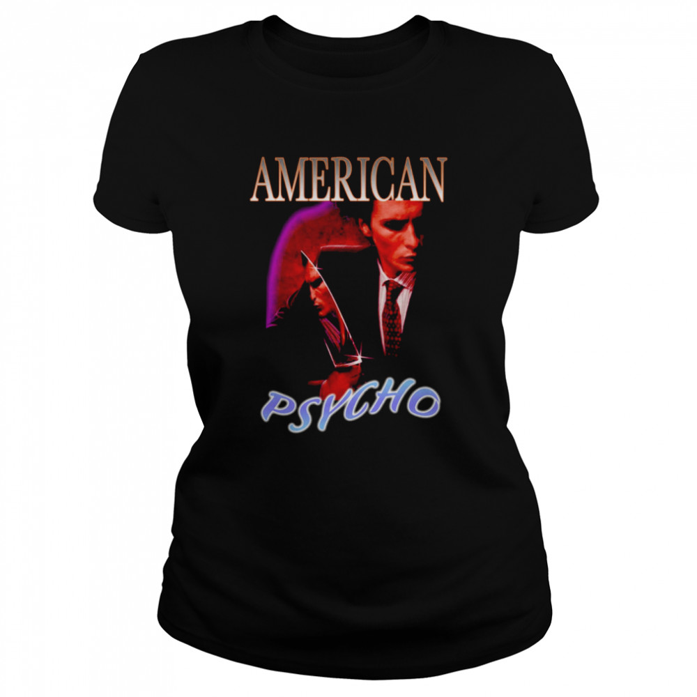 90 Vintage American Psycho Graphic shirt Classic Women's T-shirt