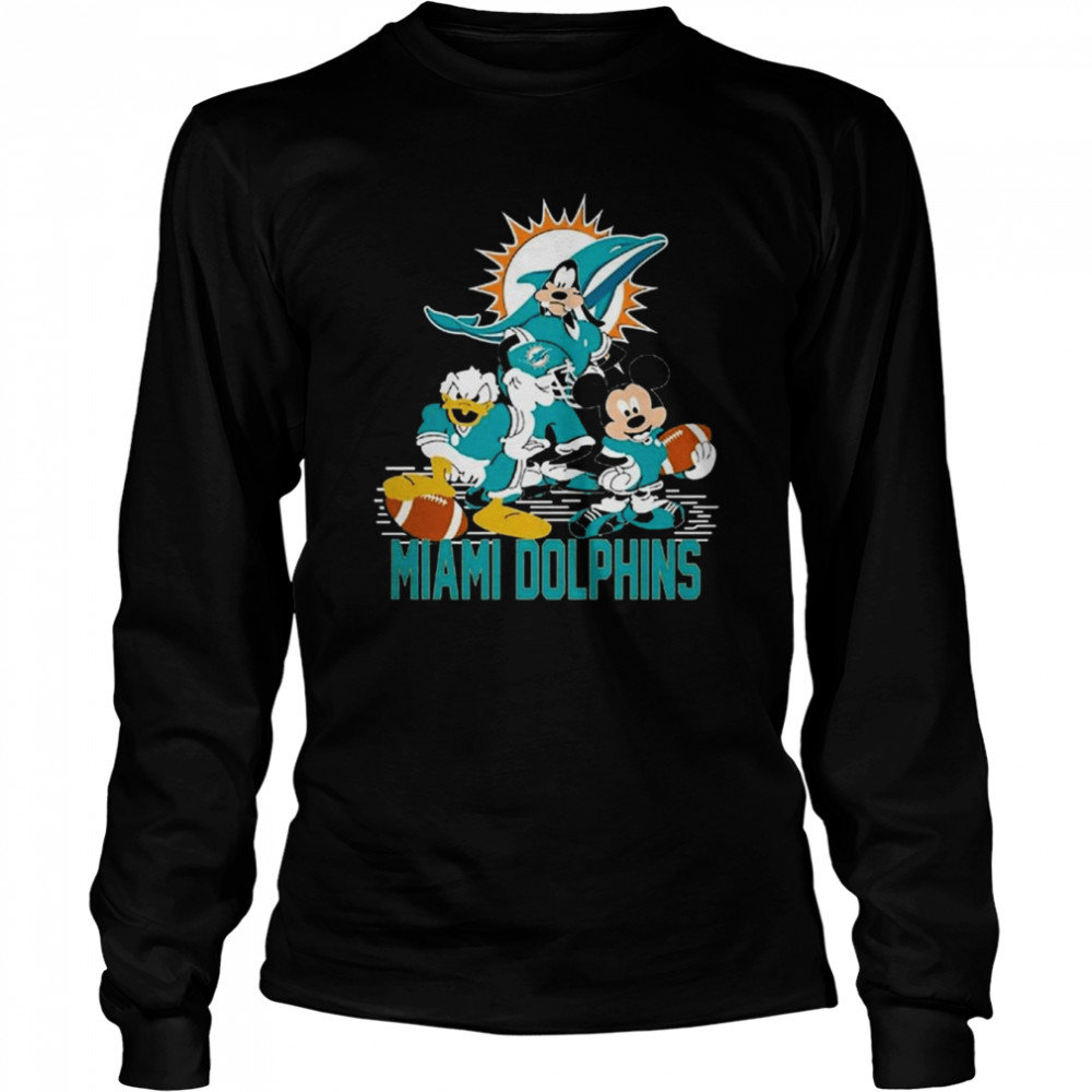 NFL Miami Dolphins Mickey Mouse Donald Duck Goofy Football T Shirt -  Rookbrand