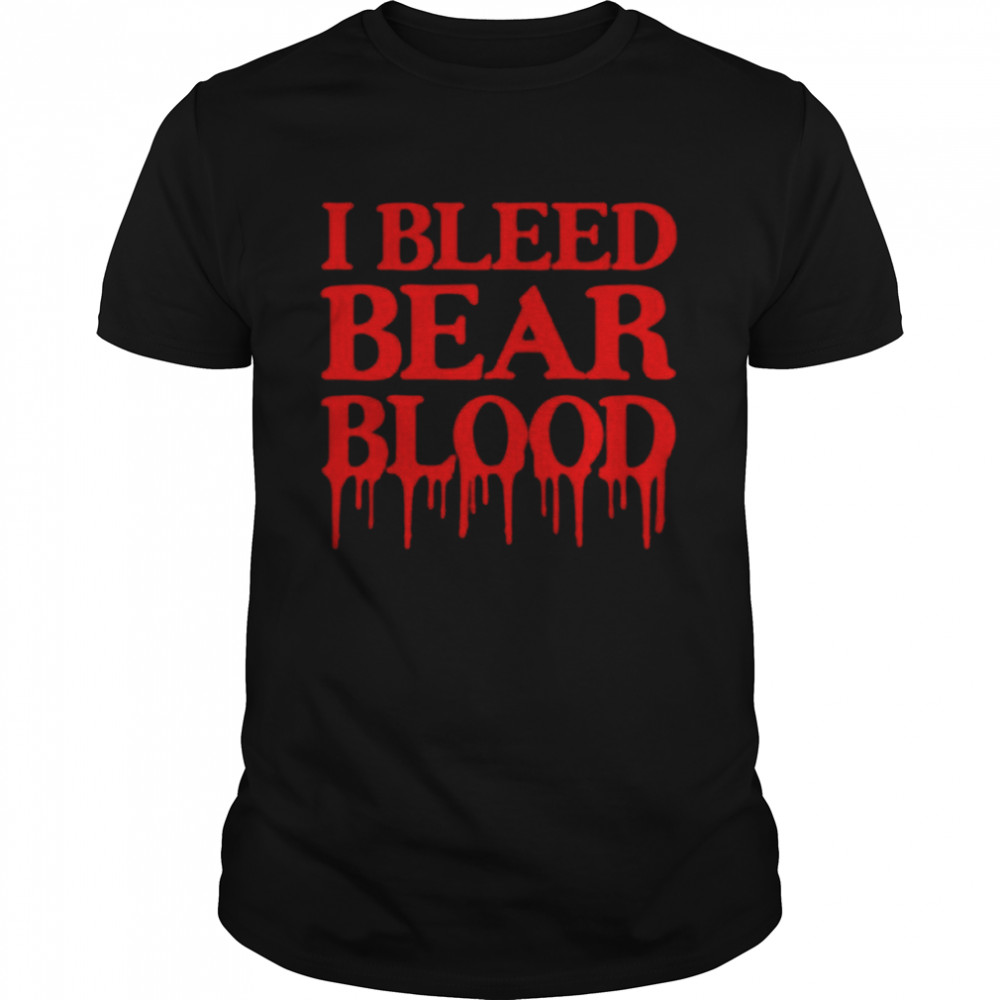Chicago Football I Bleed Bear Blood Vintage Football Team shirt