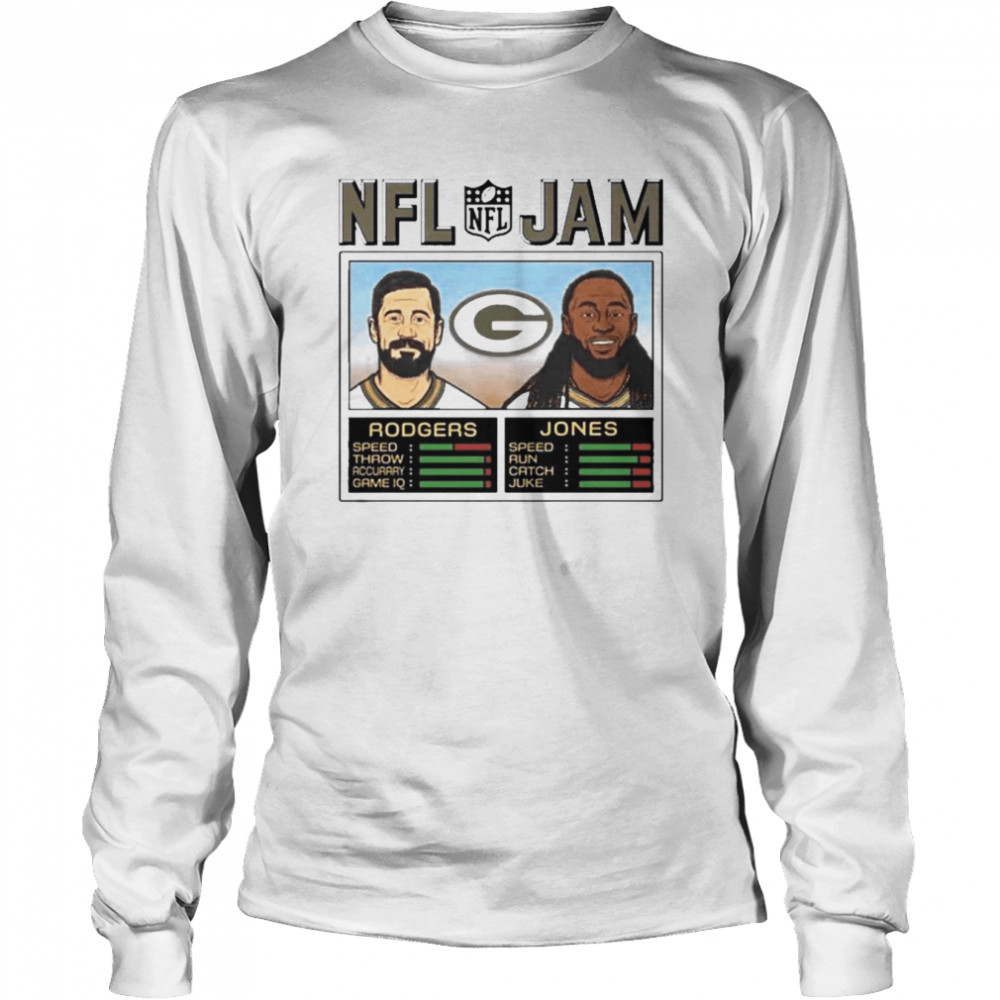 NFL Jam Green Bay Packers Rodgers and Jones shirt, hoodie, sweater