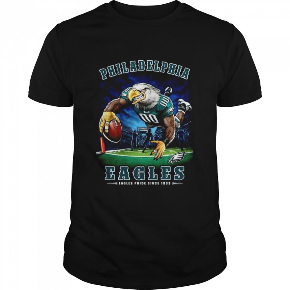 Philadelphia Eagles End Zone Pride Since 1933 T-Shirt Front and Back d –  All American Sportswear Online