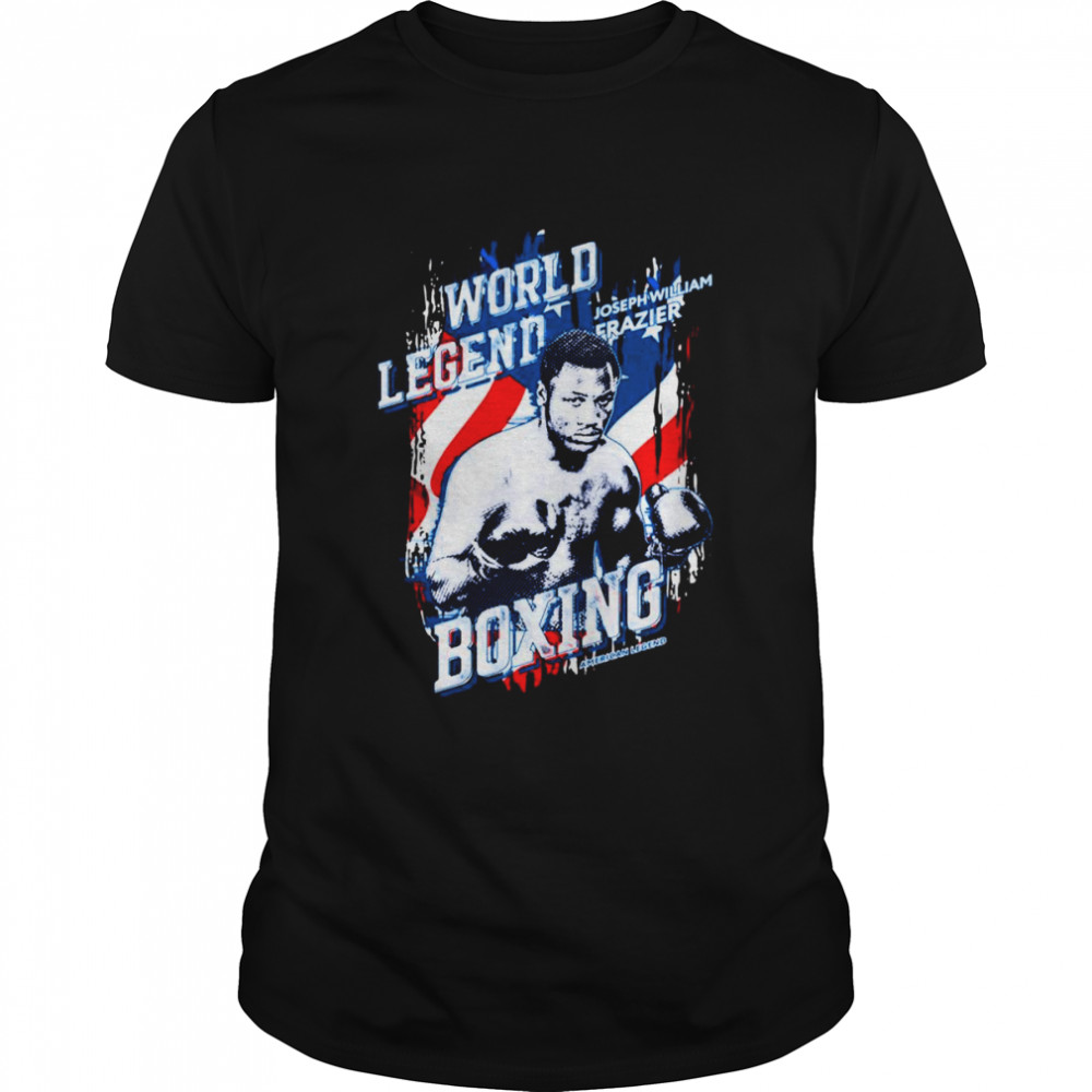 Uk Flag Design Joe Frazier World Legend Boxing shirt