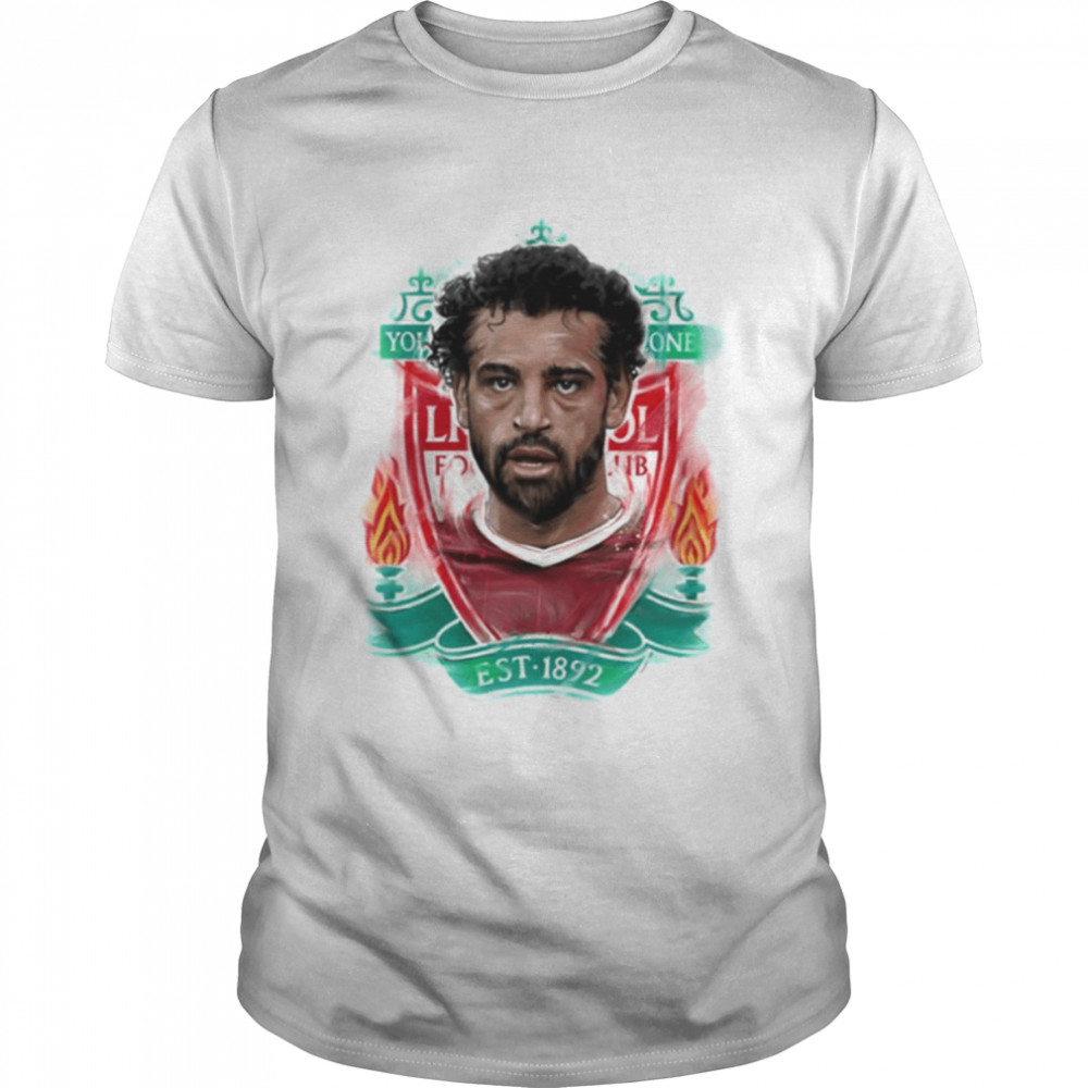 Liverpool Watercolor Mohamed Salah shirt