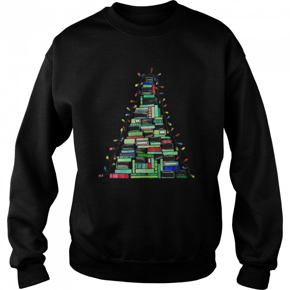 Christmas Book Tree Family Pajamas T- B0BN8VZ2MW Unisex Sweatshirt