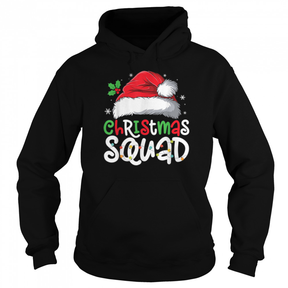 Christmas Squad Matching Group Pajamas Funny Xmas Santa T- B0BN8VS7BX Unisex Hoodie