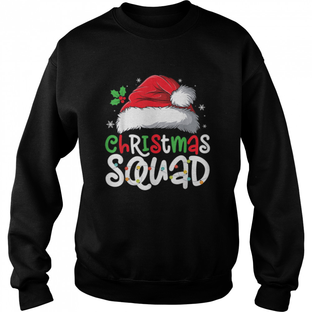 Christmas Squad Matching Group Pajamas Funny Xmas Santa T- B0BN8VS7BX Unisex Sweatshirt
