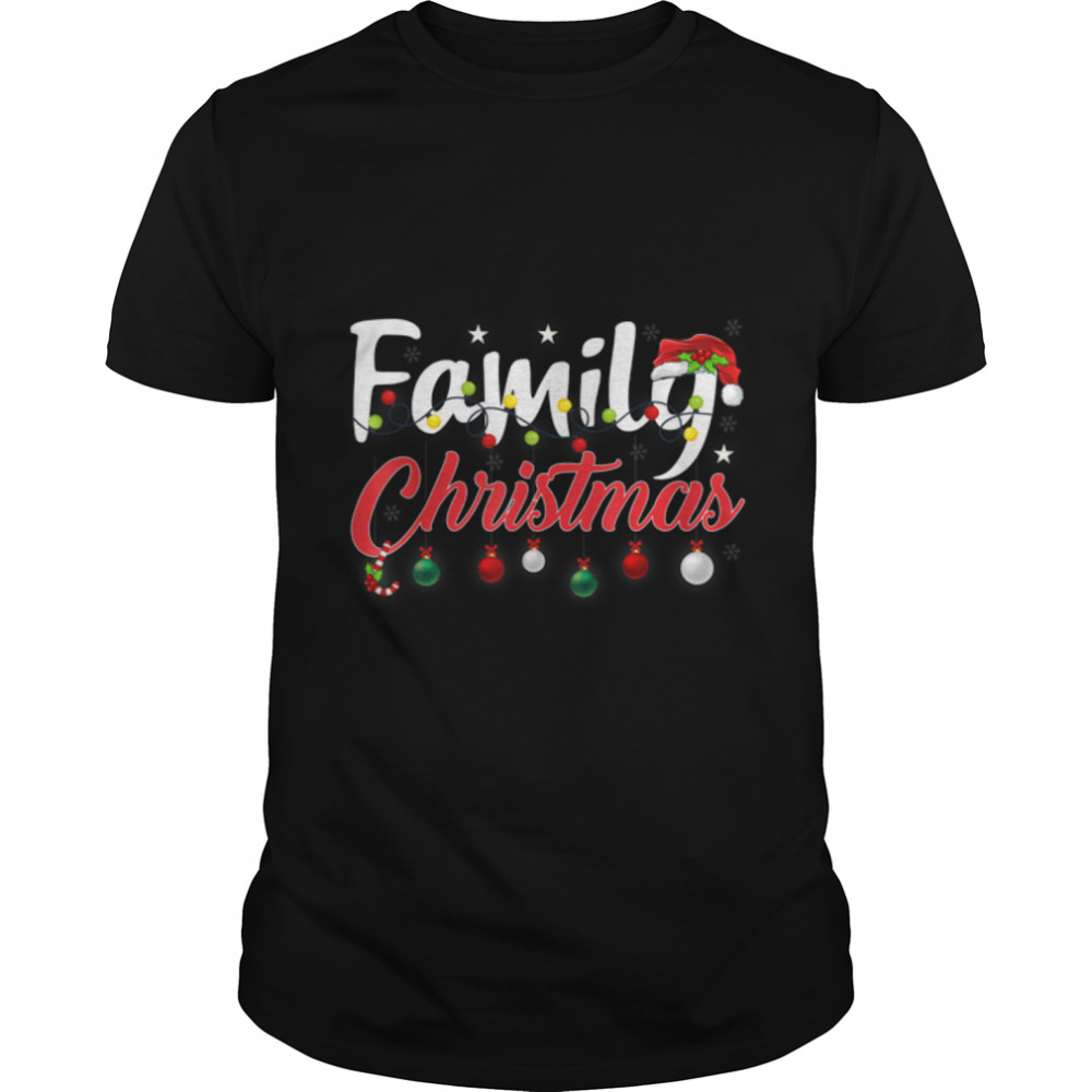 Funny Family Christmas Matching Pajamas Squad Santa Elf T-Shirt B0BN8QCL99