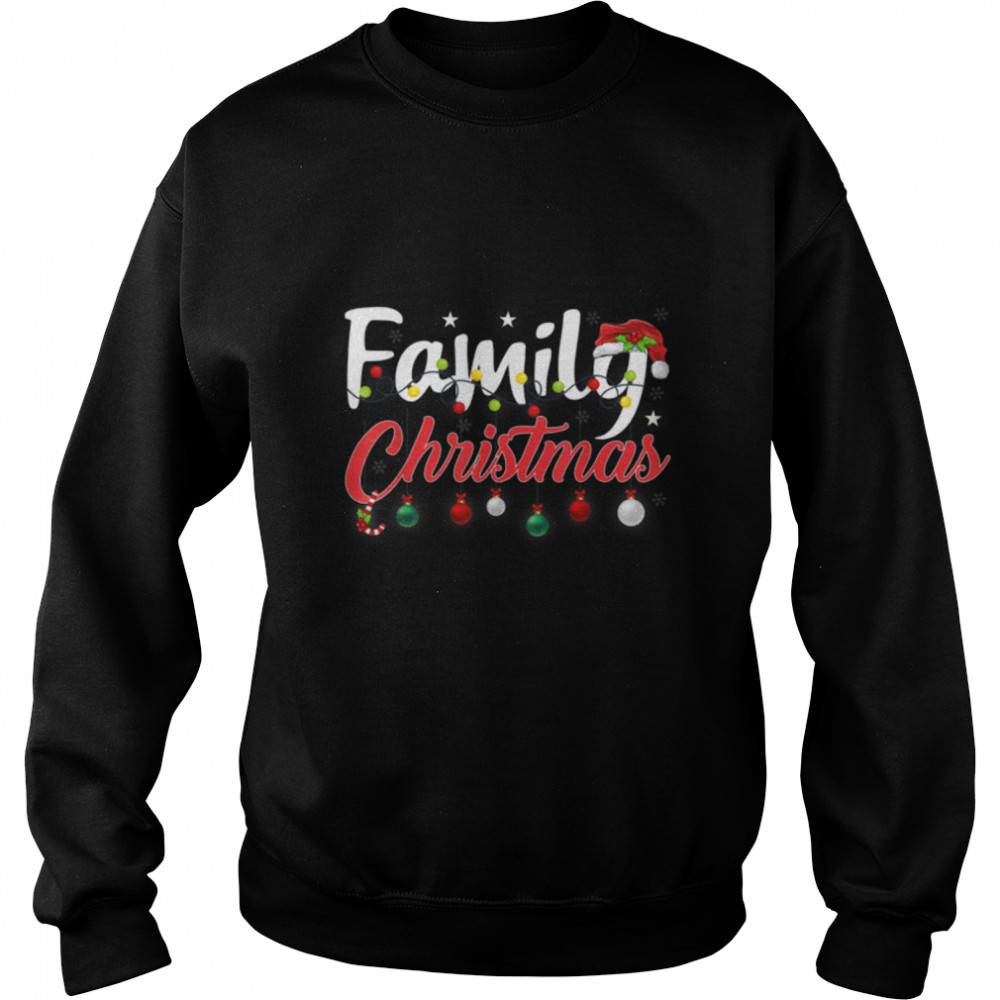 Funny Family Christmas Matching Pajamas Squad Santa Elf T- B0BN8QCL99 Unisex Sweatshirt