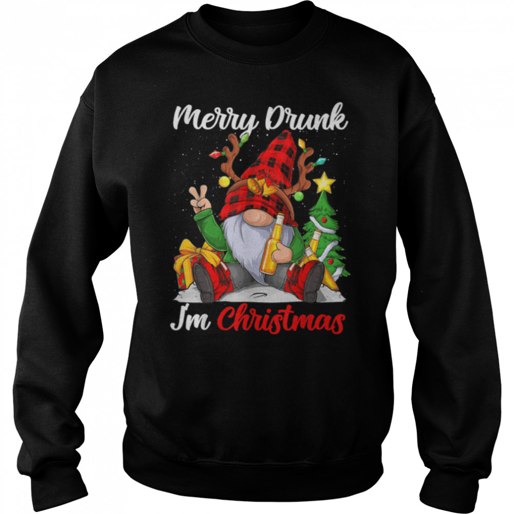 Funny Merry Drunk I'm Christmas Matching Beer Lover Pajama T- B0BN8PYVZF Unisex Sweatshirt