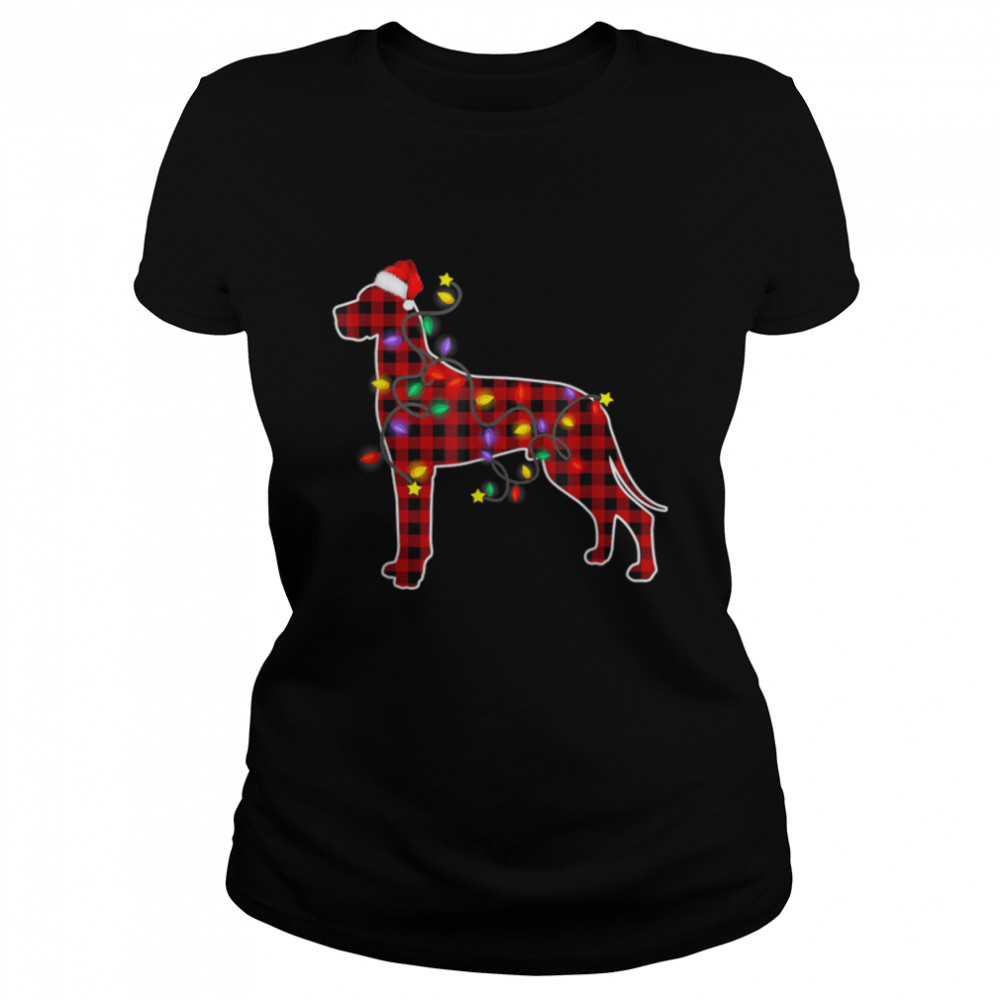 Great Dane Dog Lights Christmas Matching Family T- B0BH26CT4G Classic Women's T-shirt