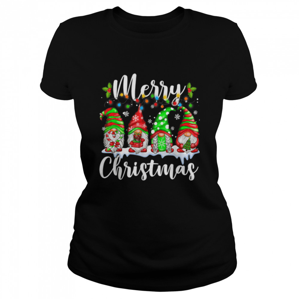 Merry Christmas Gnome  Funny Family Xmas Kid Boys Girls T- B0BN8TH54S Classic Women's T-shirt