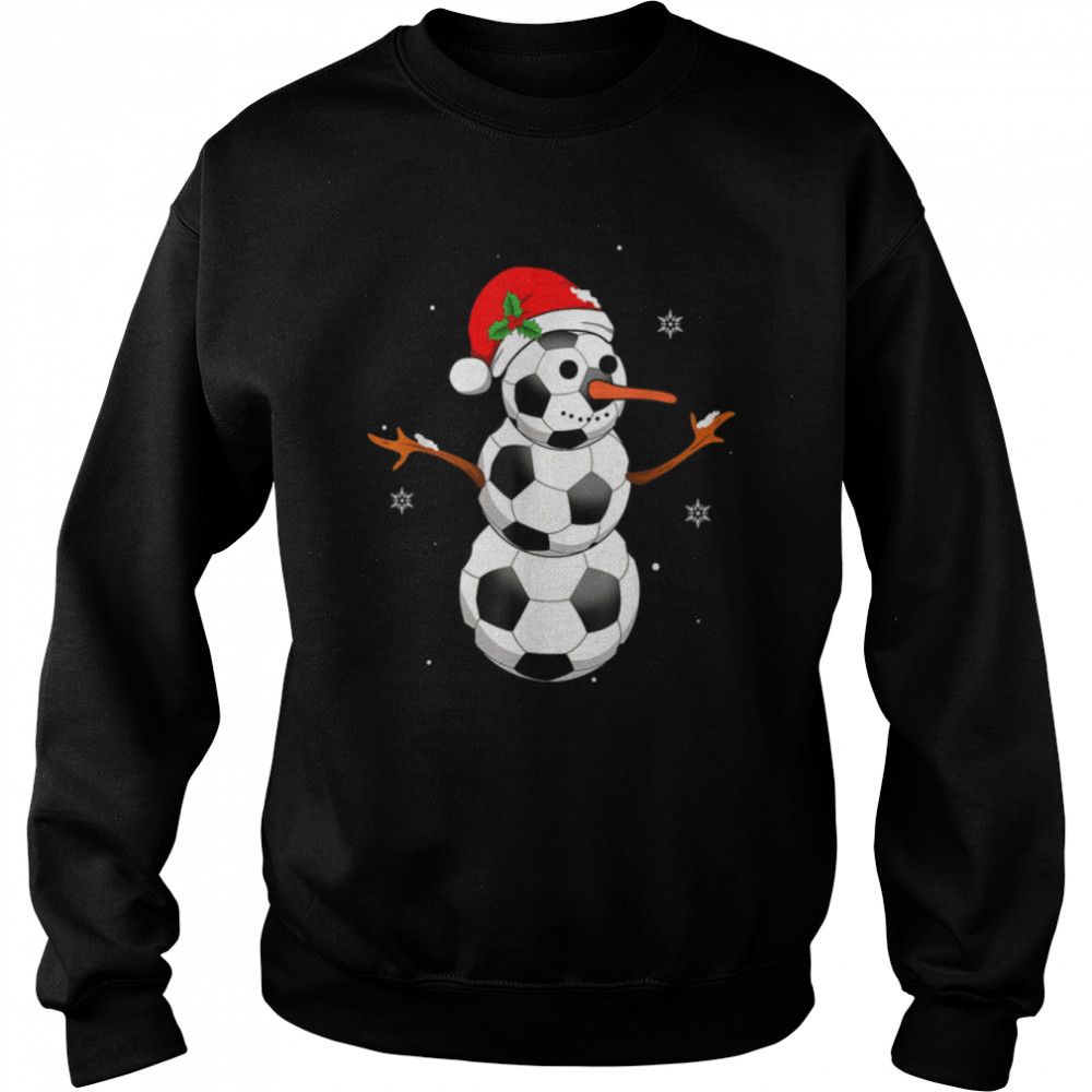Soccer Santa Hat Snowman Christmas Lights Funny Xmas Squad T- B0BN8QJT7V Unisex Sweatshirt