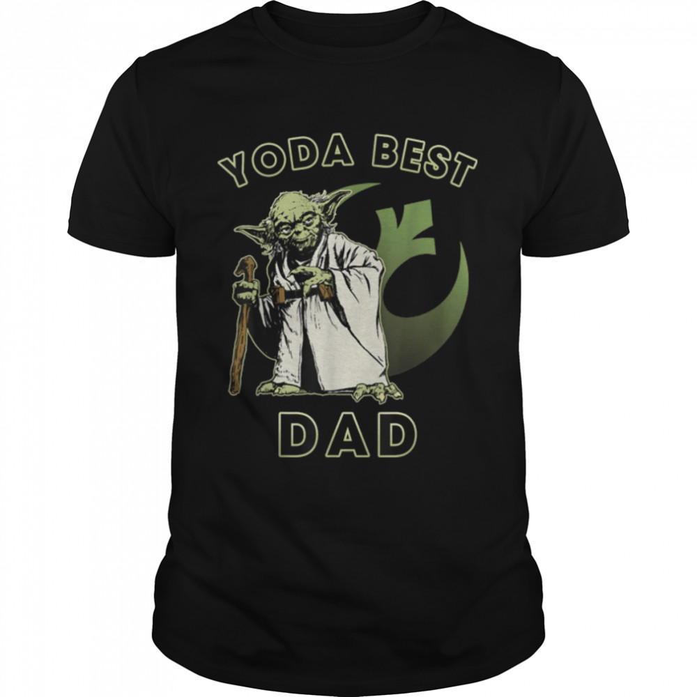 Star Wars Yoda Best Dad Rebel Logo T-Shirt B07Q84RZRL