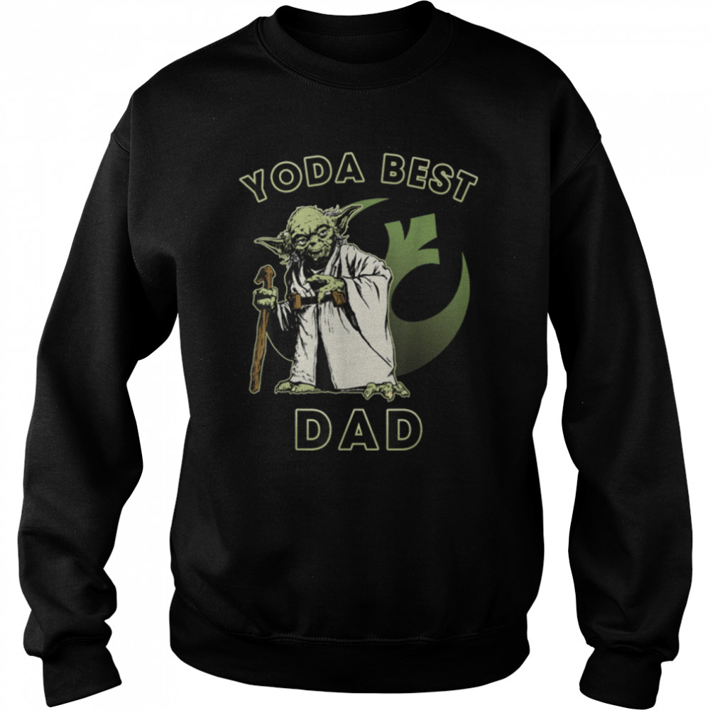 Star Wars Yoda Best Dad Rebel Logo T- B07Q84RZRL Unisex Sweatshirt