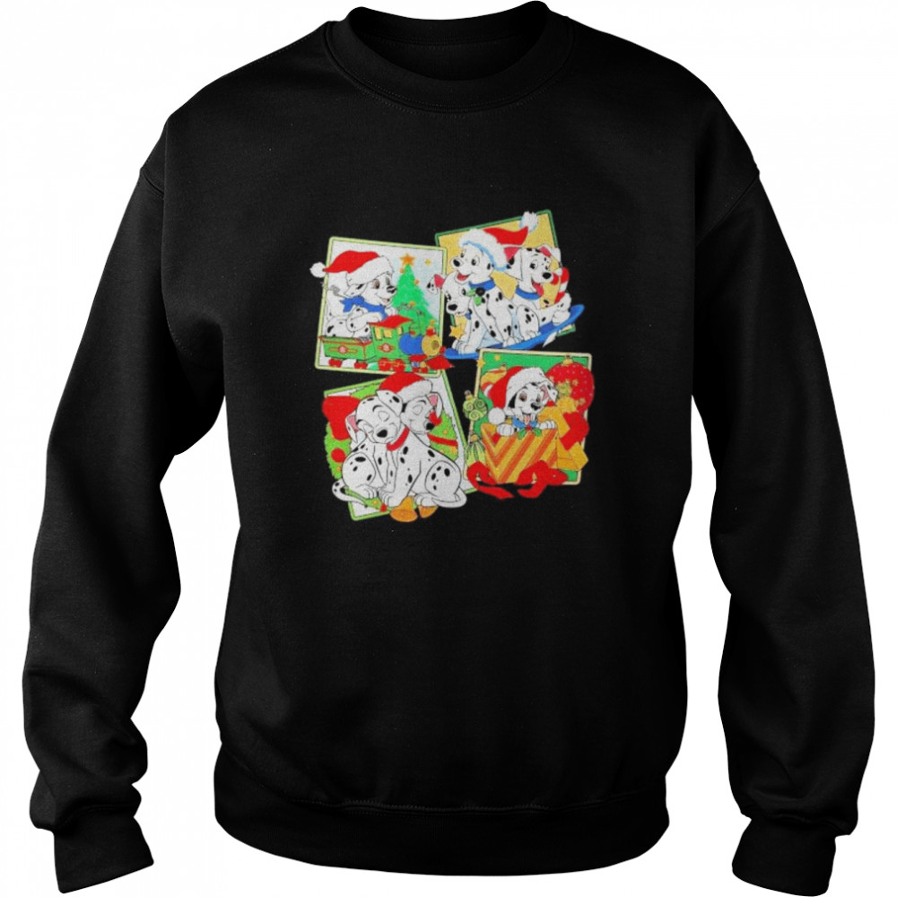 101 Dalmatians Characters Custom Santa Christmas 2022 shirt Unisex Sweatshirt