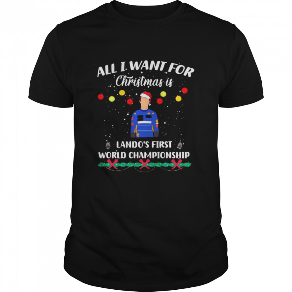 All I Want For Christmas Is Lando’s Norris Formula 1 F1 Shirt