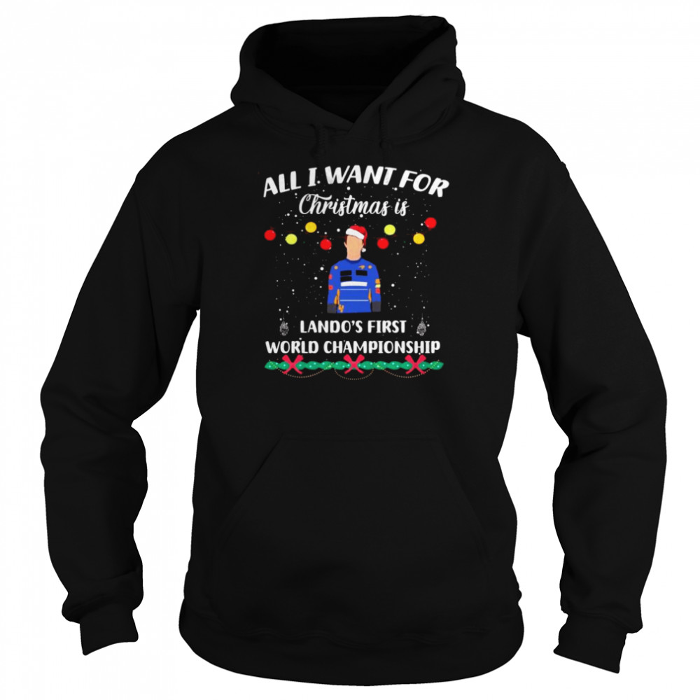 All I Want For Christmas Is Lando’s Norris Formula 1 F1  Unisex Hoodie
