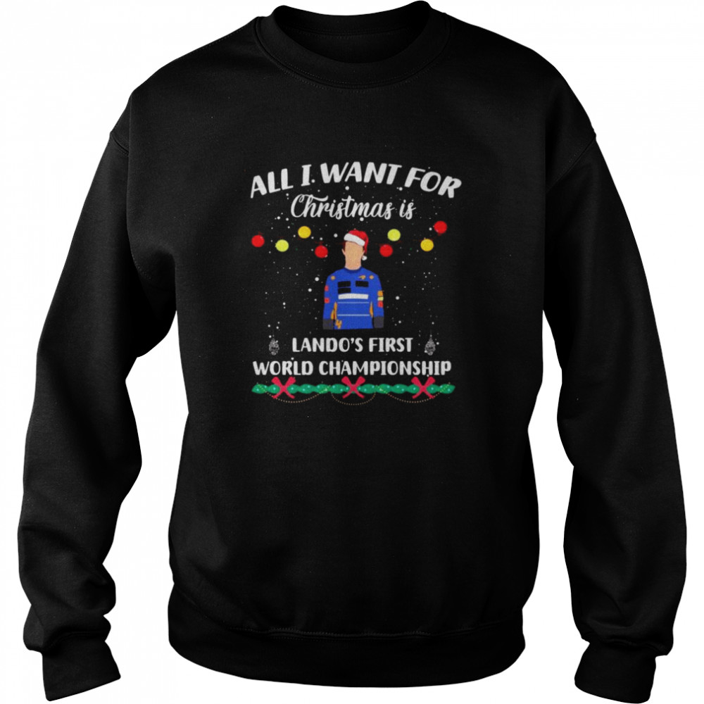All I Want For Christmas Is Lando’s Norris Formula 1 F1  Unisex Sweatshirt