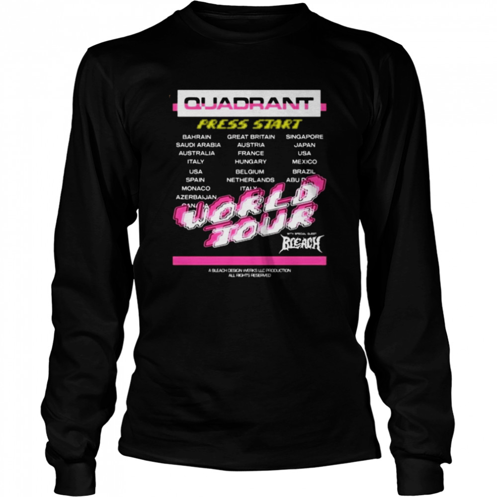 Bleach x Quadrant World Tour 2022  Long Sleeved T-shirt