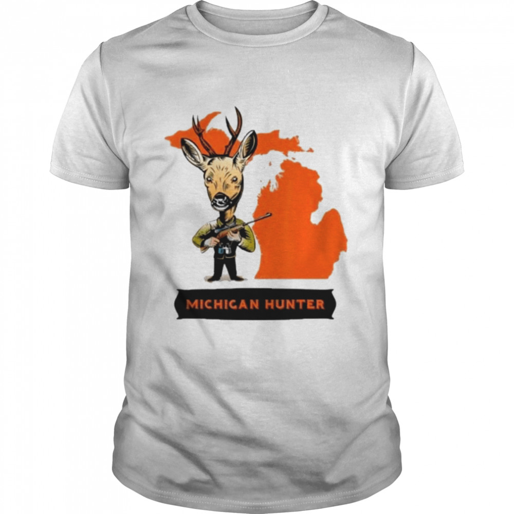 Buck Deer With Shotgun Hunt In Michigan T-Shirt