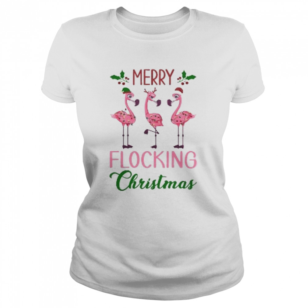 Christmas Flamingo  Classic Women's T-shirt