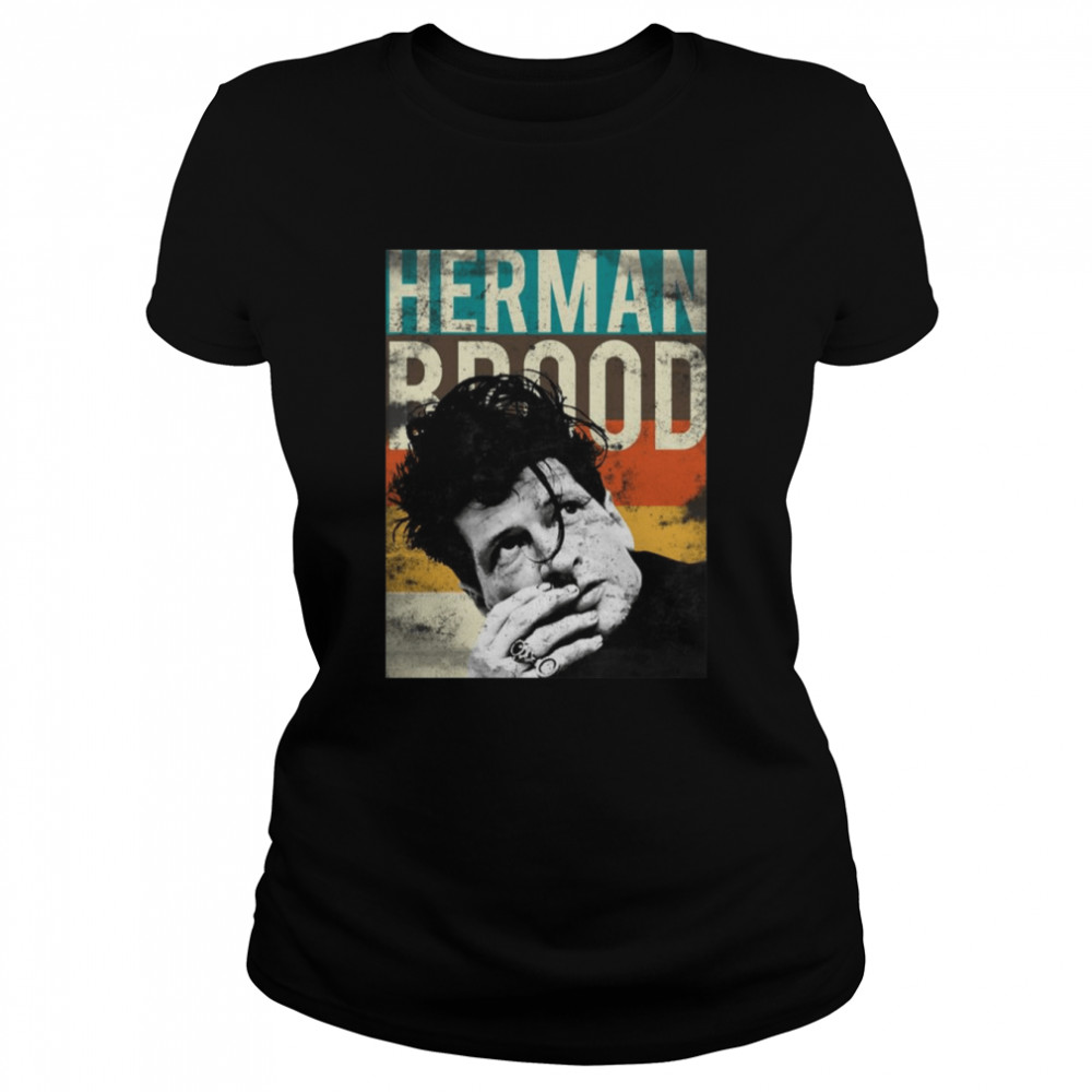 Dutch Musician Herman Brood Distressed shirt Classic Women's T-shirt