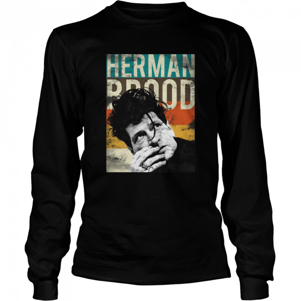 Dutch Musician Herman Brood Distressed shirt Long Sleeved T-shirt