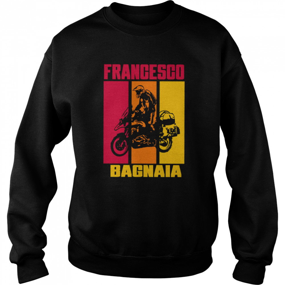 Francesco Bagnaia 63 Sunset Design Motorsport shirt Unisex Sweatshirt