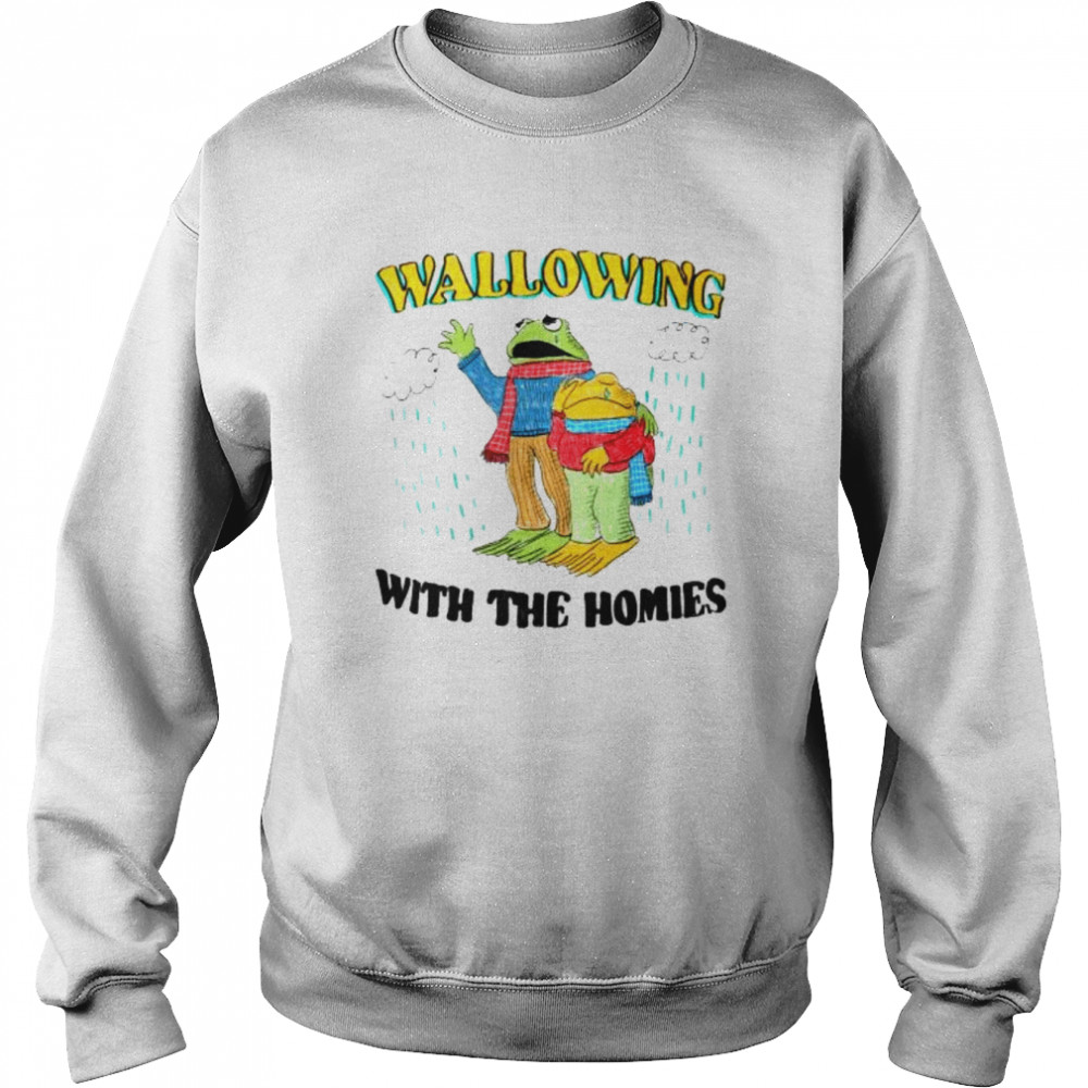 Frog Wallowing with the Homies shirt Unisex Sweatshirt
