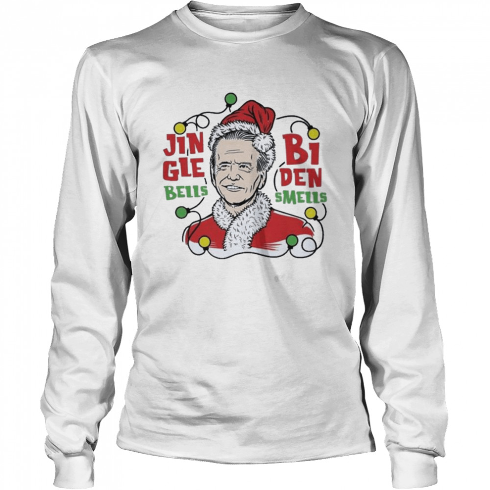 Jingle Bells Biden Smells Christmas Light shirt Long Sleeved T-shirt