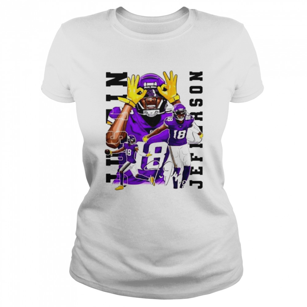 Justin Jefferson Griddy Minnesota Vikings 2022 shirt Classic Women's T-shirt