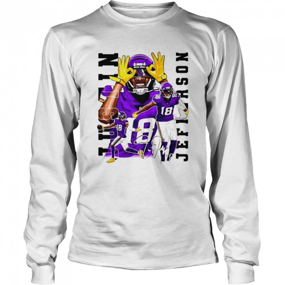 Justin Jefferson Griddy Minnesota Vikings 2022 shirt Long Sleeved T-shirt