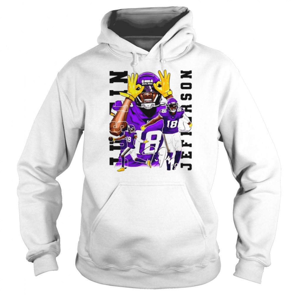 Justin Jefferson Griddy Minnesota Vikings 2022 shirt Unisex Hoodie