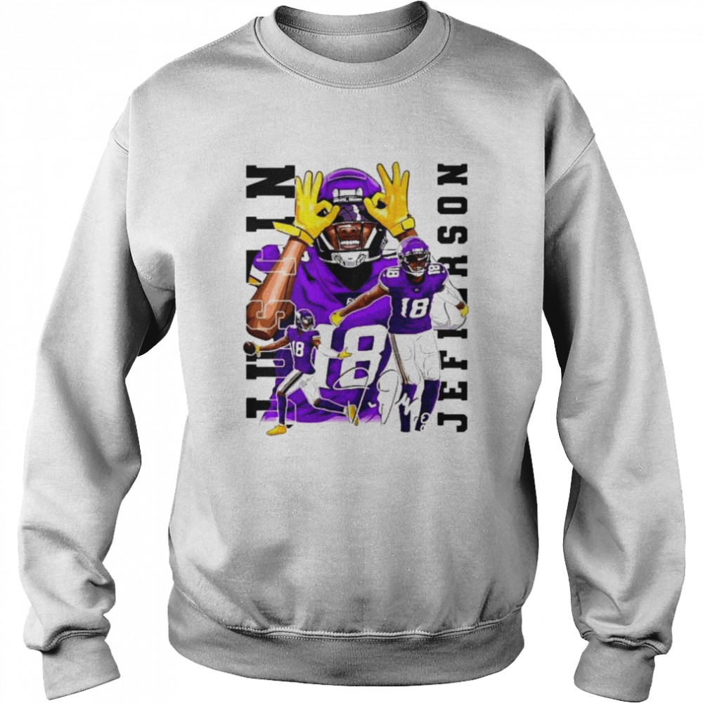 Justin Jefferson Griddy Minnesota Vikings 2022 shirt Unisex Sweatshirt
