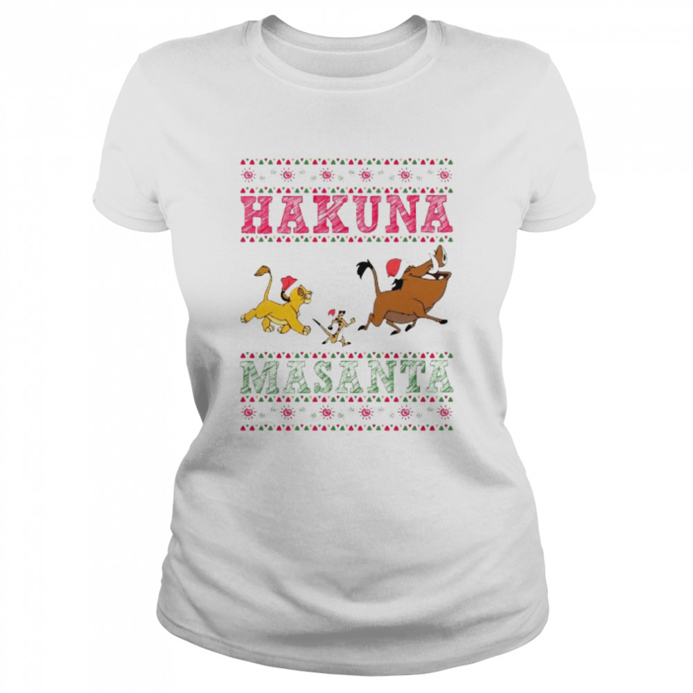 Lion King Hakuna Masanta Christmas 2022 shirt Classic Women's T-shirt