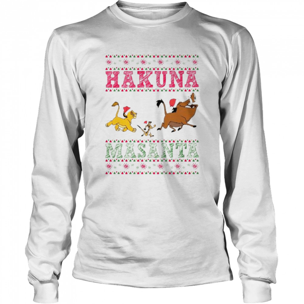 Lion King Hakuna Masanta Christmas 2022 shirt Long Sleeved T-shirt