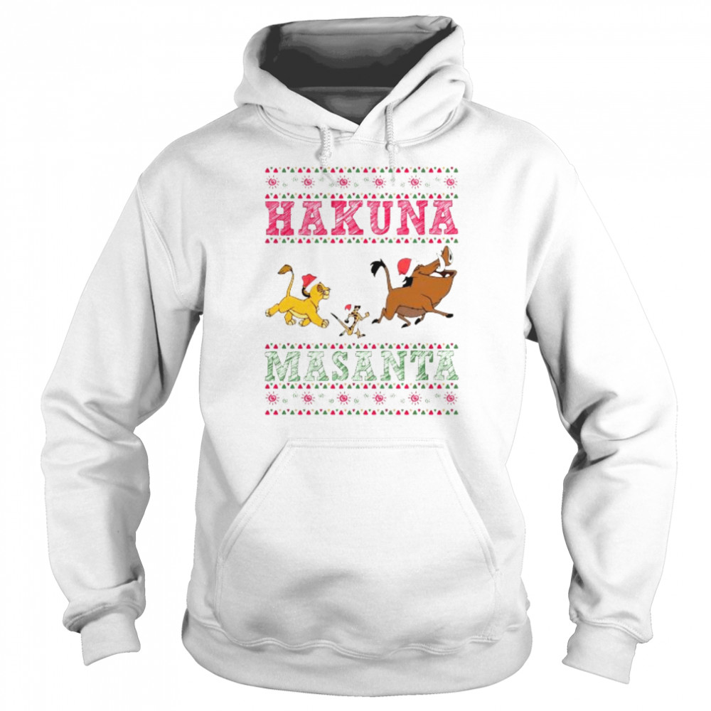 Lion King Hakuna Masanta Christmas 2022 shirt Unisex Hoodie