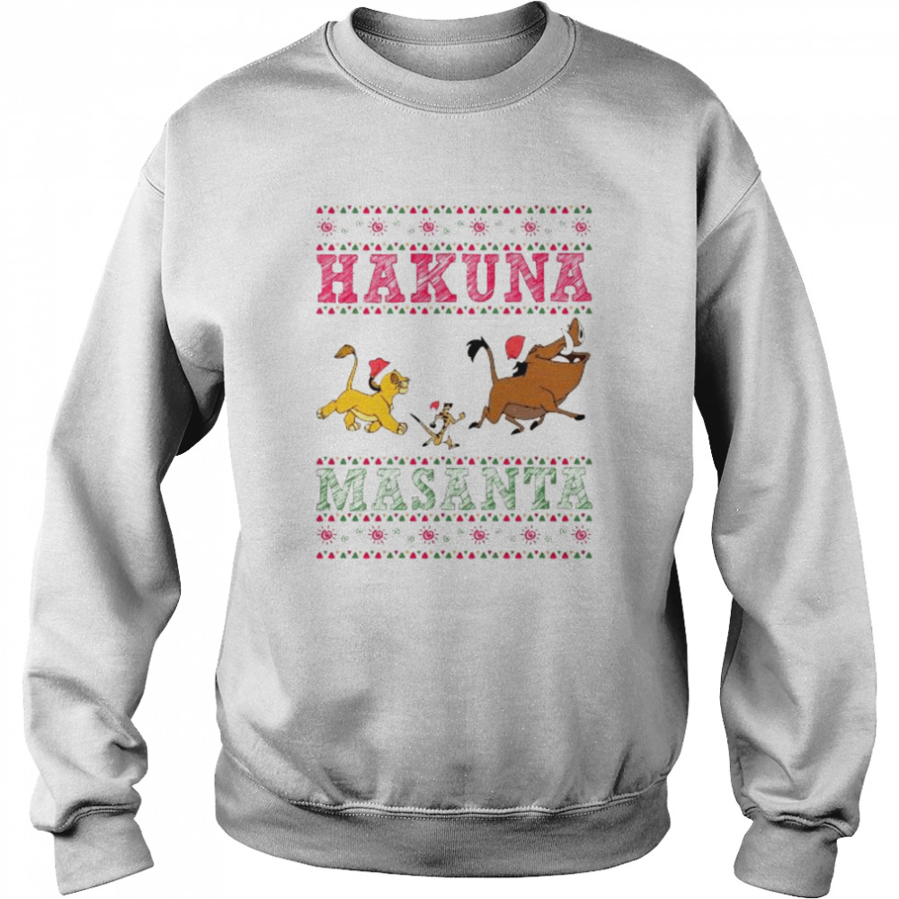 Lion King Hakuna Masanta Christmas 2022 shirt Unisex Sweatshirt