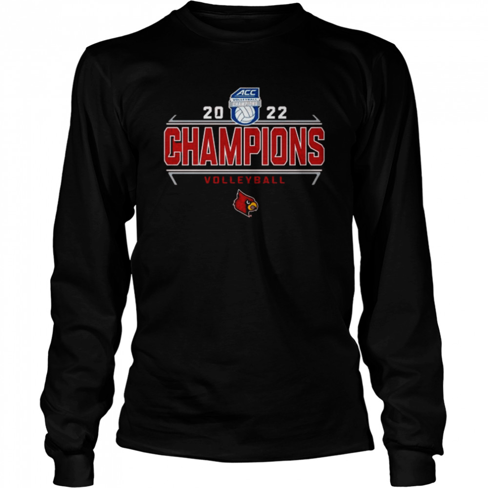 Louisville cardinals blue 84 2022 acc volleyball regular season champions shirt Long Sleeved T-shirt