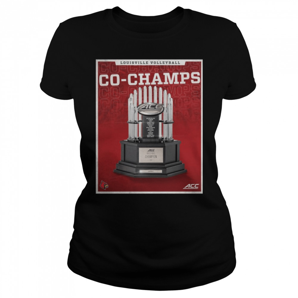 Louisville Cardinals Co-Champs 2022 ACC Volleyball Champions  Classic Women's T-shirt