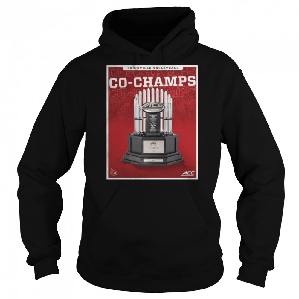 Louisville Cardinals Co-Champs 2022 ACC Volleyball Champions  Unisex Hoodie