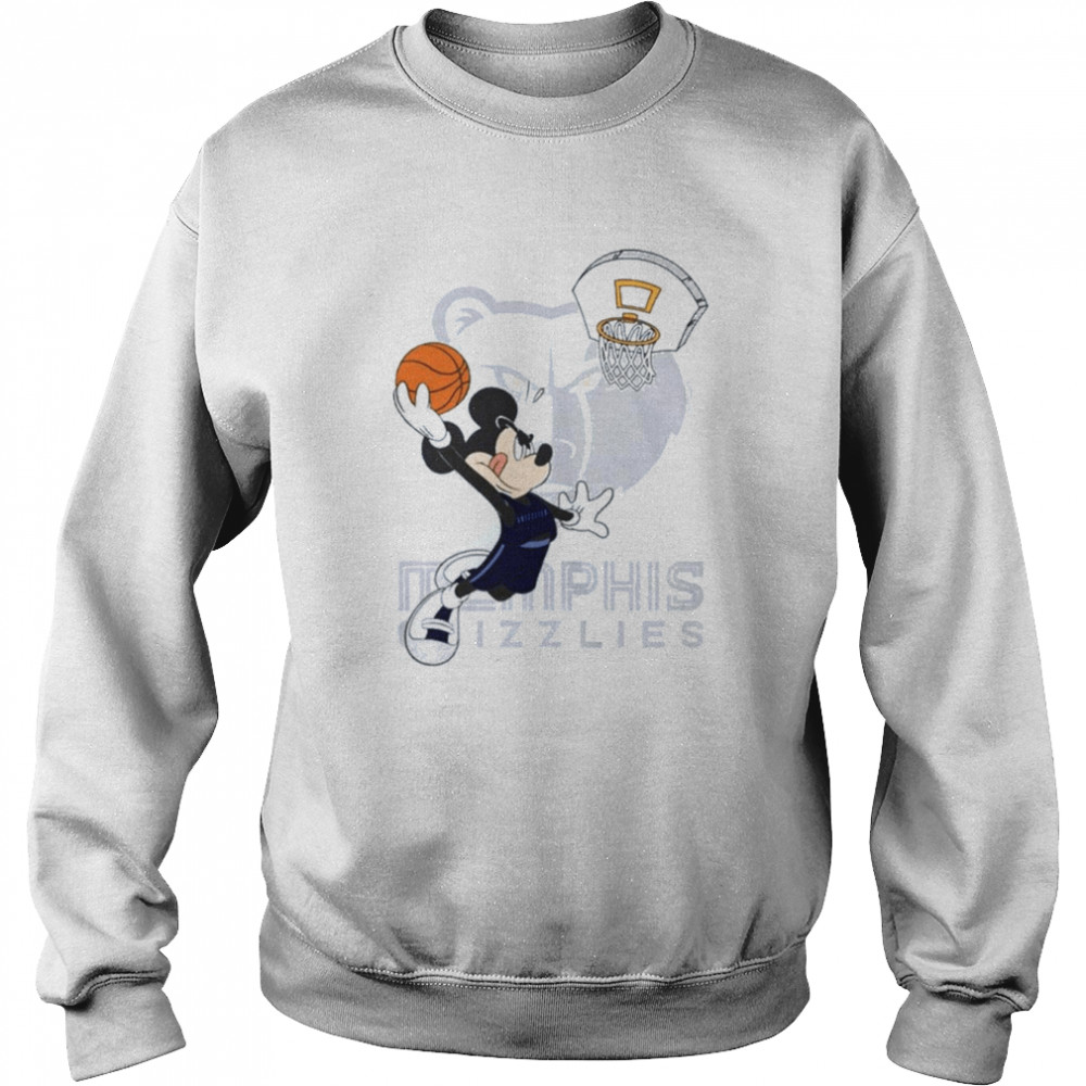 Mickey Mouse Basketball Memphis Grizzlies shirt Unisex Sweatshirt