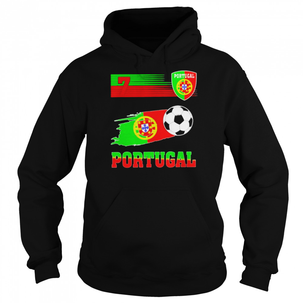 Portugal soccer flag jersey portuguese retro 7 2022 s T-shirt Unisex Hoodie