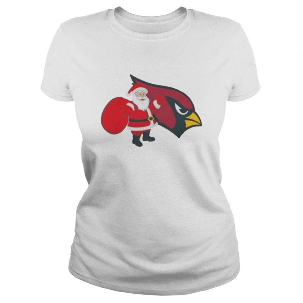 Santa Claus Arizona Cardinals NFL Christmas 2022 shirt Classic Women's T-shirt