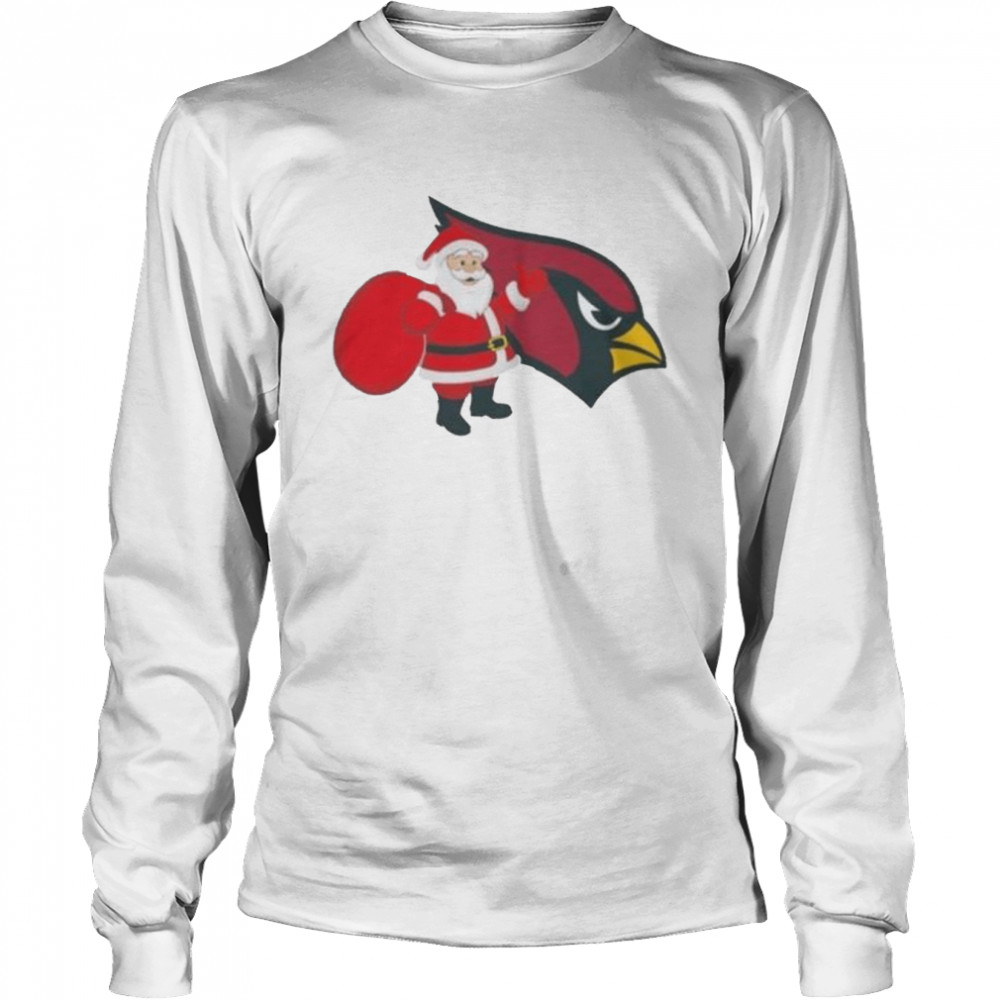 Santa Claus Arizona Cardinals NFL Christmas 2022 shirt Long Sleeved T-shirt